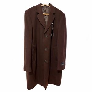 Lauren Ralph Lauren Wool Luther Luxury Overcoat Brown Wine Size 40 R